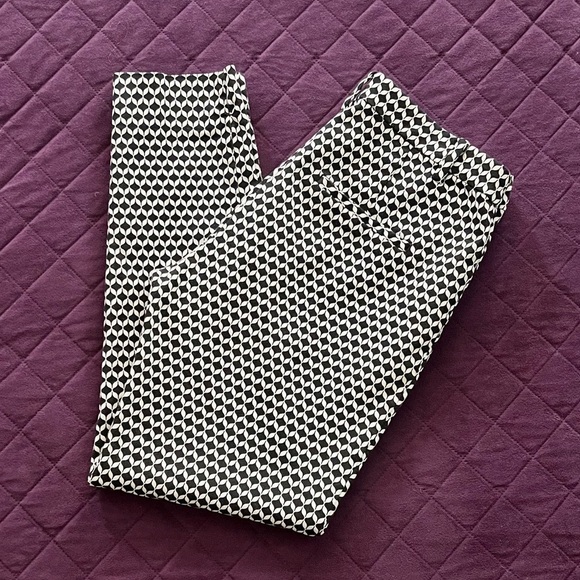 H&M Black and White Geometric Trousers - Picture 1 of 8